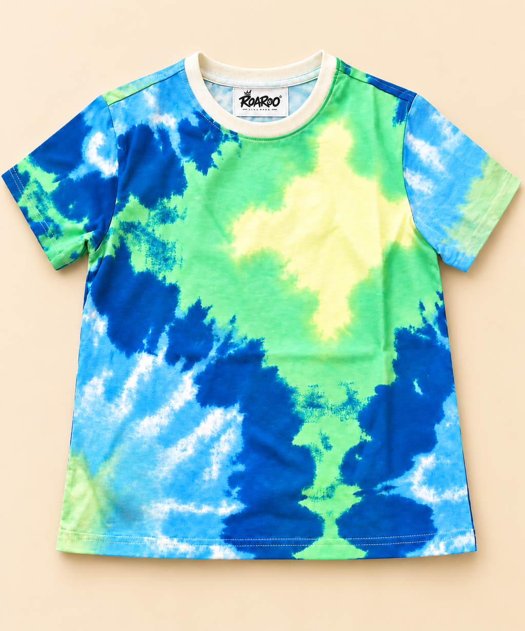 Blue, Green Tie & Dye