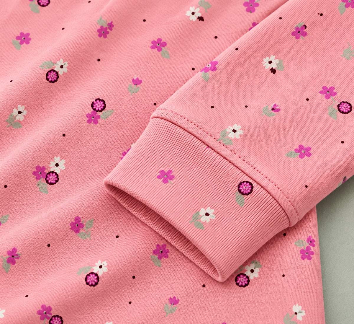 PINK- FLOWER AOP