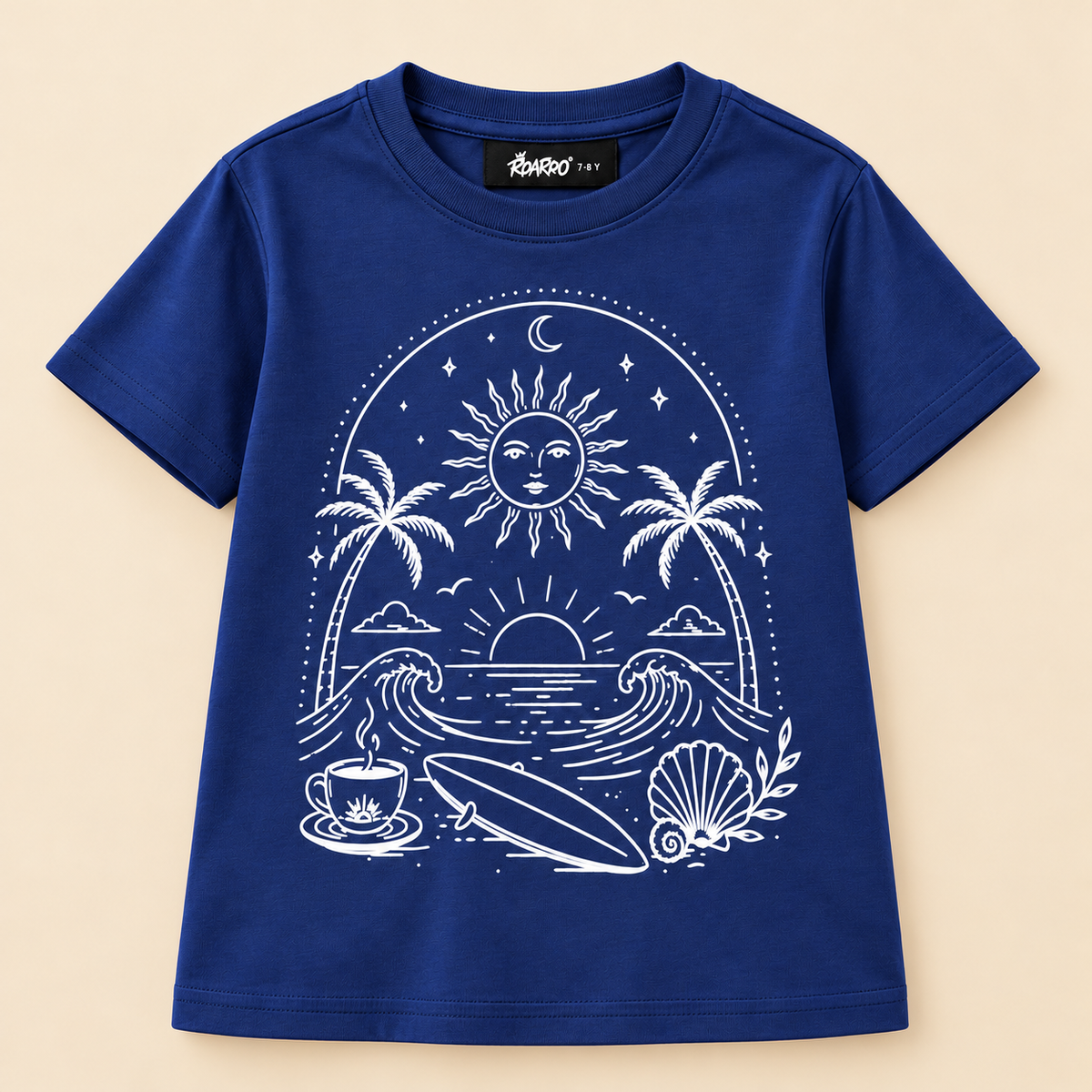 Navy- Coastal Graphic