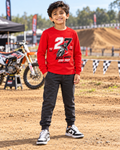 Motocross 27 Graphic Sweatshirt – Flame Red