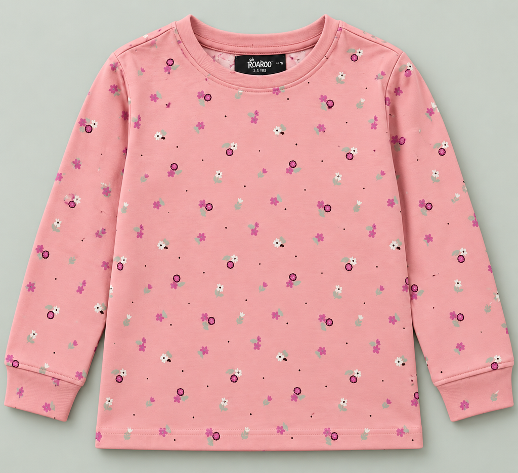 PINK- FLOWER AOP