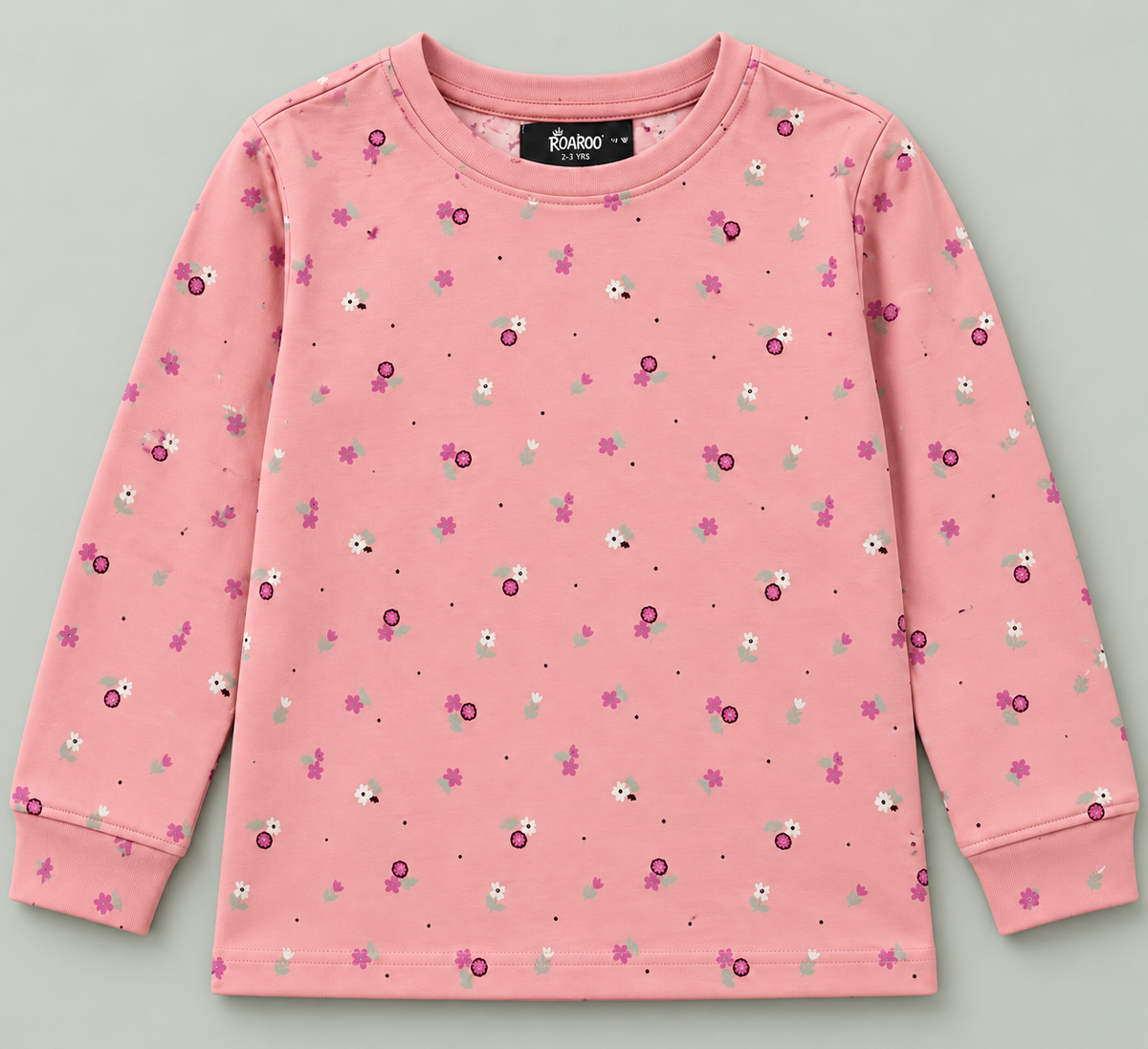 PINK- FLOWER AOP