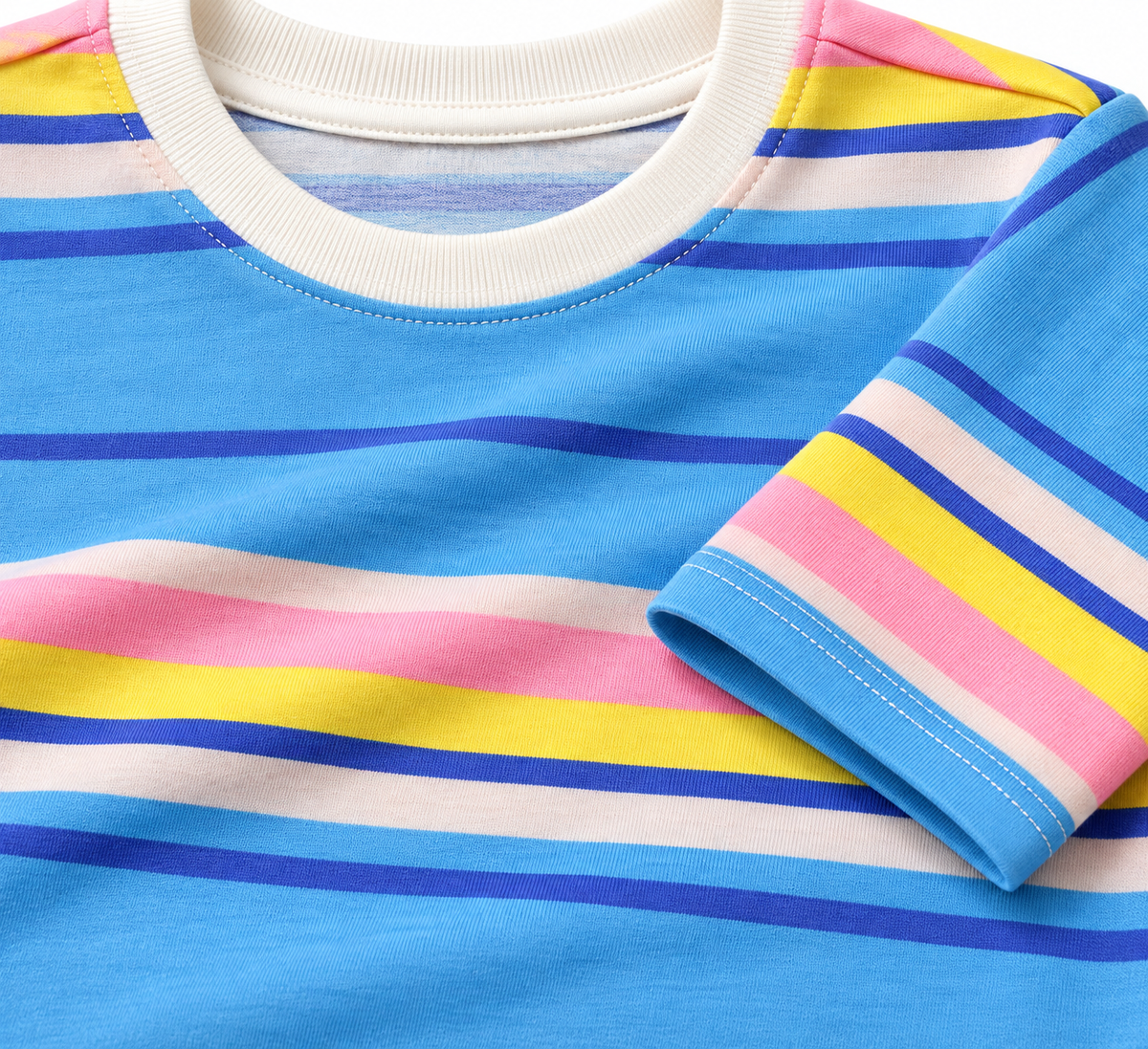 Pink, Blue Stripe